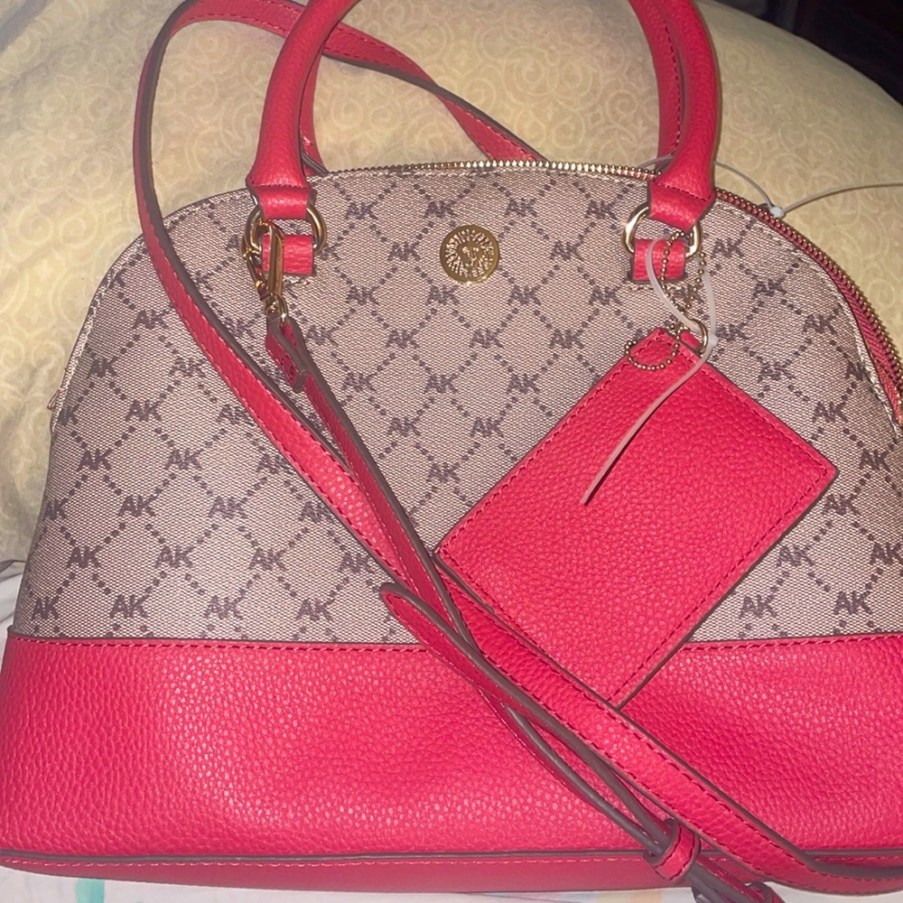 Anne Klein Adele 13.3x7.5x9.5 Coral color